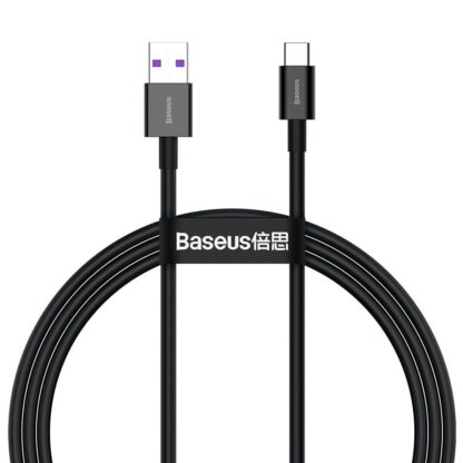 Cablu USB Type-C, incarcare rapida 66W (6A), 1m, negru, CATYS-01 [1]
