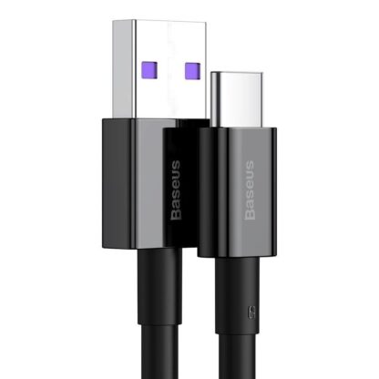Cablu USB Type-C, incarcare rapida 66W (6A), 1m, negru, CATYS-01 [1]