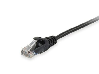 Cablu Patch Ethernet Cat6 U/UTP 2 m, AWG 26 (CCA), RJ‑45 Gold, PVC negru, 250 MHz EQUIP 625451 [1]