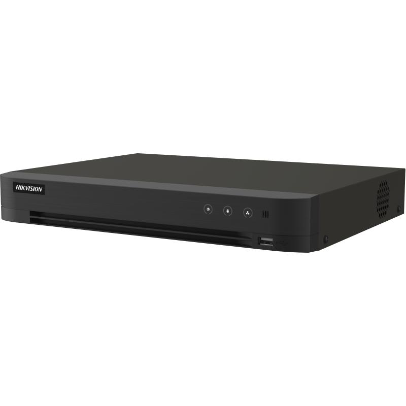 DVR Hikvision 4 canale analogice + 4 IP, 8MP/4K, AcuSense, H.265 Pro+, HDMI 4K, Protectie perimetrala, IDS-7204HTHI-M1/XT/4A+4/1ALM - 1 | YEO