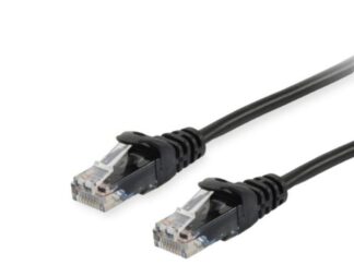 Cablu Patch Ethernet Cat6 U/UTP 2 m, AWG 26 (CCA), RJ‑45 Gold, PVC negru, 250 MHz EQUIP 625451 Cablu Patch Ethernet Cat6 U/UTP 2 m, AWG 26 (CCA), RJ‑45 Gold, PVC negru, 250 MHz EQUIP 625451