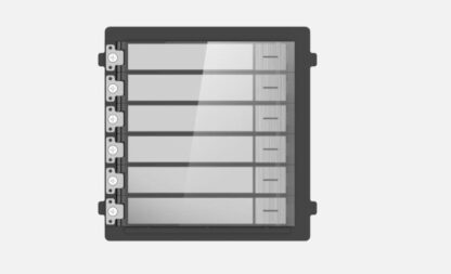 Modul extensie videointerfon, 6 familii, aparent/ingropat - Hikvision DS-KD-KK/S [1]