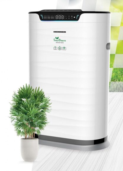 Purificator de aer Heinner HPA-600WIFI, CADR 600m³/h, 42~72m ², Control tactil cu display, Control WIFI, Telecomanda, Filtru HEPA H11, Generator ioni negativi, Senzor PM 2.5, Alb [1]