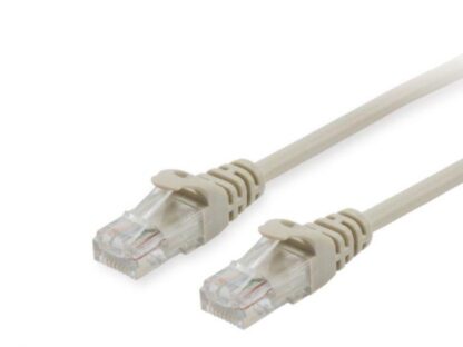 Cablu Patch Ethernet Cat6 U/UTP 2 m, AWG 26 (CCA), RJ‑45 Gold, PVC bej, 250 MHz EQUIP 625411 [1]