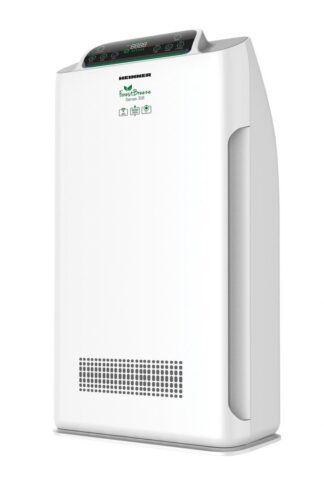 Purificator de aer Heinner HPA-318WIFI, CADR 318 m³/h, filtru compus cu ionizare, control touch & WiFi, mod silentios, 80W, alb, pentru spatii medii Purificator de aer Heinner HPA-318WIFI, CADR 318 m³/h, filtru compus cu ionizare, control touch & WiFi, mod silentios, 80W, alb, pentru spatii medii