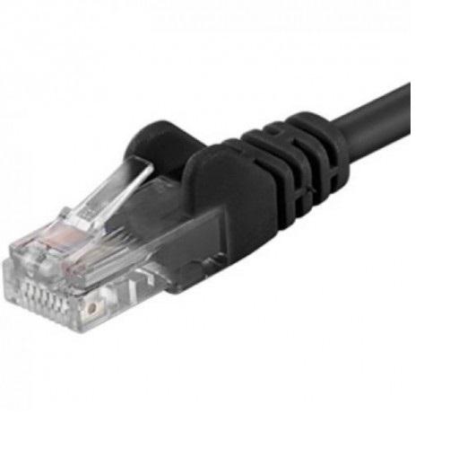 Patchcord retea UTP Cat.6, lungime 0.25m, conectori RJ45-RJ45, culoare neagra, model UTP-6-0.25-BK - 1 | YEO