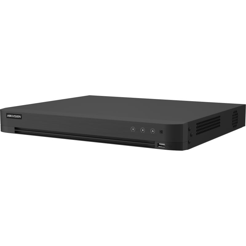 DVR Hikvision AcuSense 8 canale analog + IP, PoC, rezolutie pana la 8MP, Deep Learning, iDS-7208HUHI-M2/PXT