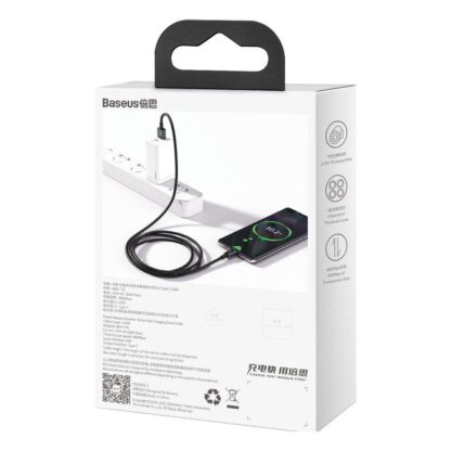 Cablu USB Type-C, incarcare rapida 66W (6A), 1m, negru, CATYS-01 [1]