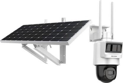 Camera de supraveghere cu panou solar si SIM 4G, 4MP, Hikvision HiLook PTZ-N2C400I-K/4G/C09S20, audio bidirectional, rotire si inclinare din aplicatie, slot card microSD, IP66 [1]