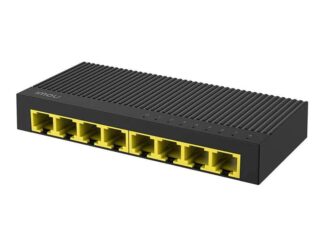 Switch Imou SG108C, 8 porturi Gigabit RJ45, 10/100/1000 Mbps, Plug and Play, 16 Gbps, montaj perete/birou, alimentator inclus Switch Imou SG108C, 8 porturi Gigabit RJ45, 10/100/1000 Mbps, Plug and Play, 16 Gbps, montaj perete/birou, alimentator inclus