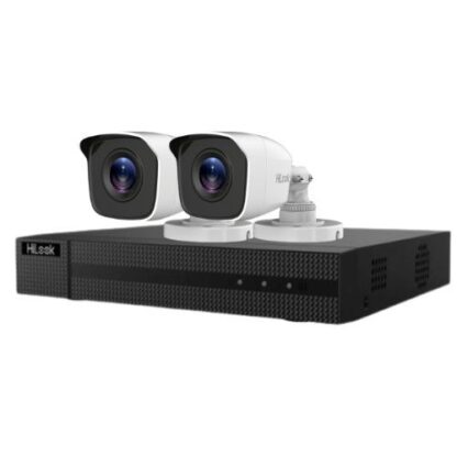 Sistem supraveghere Hilook, 2 camere 2MP, IR 20m, DVR 4 canale 2MP, Autocolant Rovision [1]