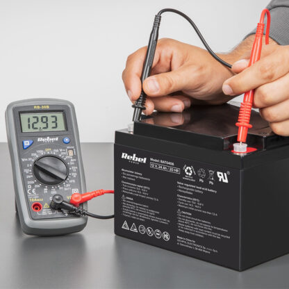 UPS profesional pentru centrala termica Sinus Pur 1000VA 700W 12V Display LCD si 2 Iesiri Schuko, acumulator gel 12V 100Ah Rebel [1]