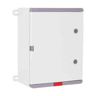 Cutie distributie IP67 din ABS gri, usa mata, placa metalica, 300x400x220 mm PD304022 [1]