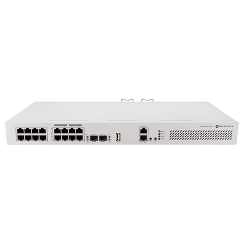 Switch 8 x RJ45 Gigabit PoE af/at, 10 x RJ45 Gigabit, 2 x SFP+ 10G, NAND, 1U - MikroTik CRS418-8P-8G-2S+RM - 2 | YEO