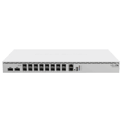 Switch 2 x QSF28 100G, 16 x SFP28 25G, 2 x RJ45 100 Mbps, 1U - MikroTik CRS518-16XS-2XQ-RM [1]