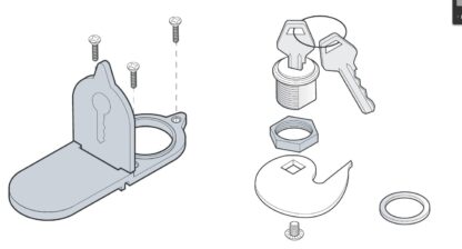 Deblocator manual cu cheie pentru OPTIMO 3, OPTIMO5, 5RI0930000 [1]