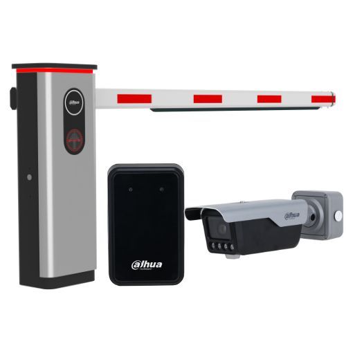 Kit bariera auto si camera recunoastere placute Dahua, 4MP, IR 30m, alarma acustica si vizuala, lungime brat cu LED 3m, detectie vehicul - 3 | YEO