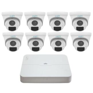 Sistem supraveghere IP Uniarch, 8 camere 4MP 2K, Microfon, IR 30m, NVR 8 canale, Vizualizare de pe mobil [1]