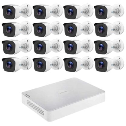 Sistem supraveghere Hilook, 16 camere 2MP,Vizualizare pe mobil, Infrarosu 20m, Cautare inteligenta, DVR 16 canale 2MP [1]