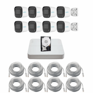 Sistem supraveghere complet IP Uniarch, 8 camere 2MP Full HD, Microfon, IR 30m, Pentru exterior, Vizualizare de pe mobil, NVR 8 canale, Accesorii montaj, HDD 1TB Sistem supraveghere complet IP Uniarch, 8 camere 2MP Full HD, Microfon, IR 30m, Pentru exterior, Vizualizare de pe mobil, NVR 8 canale, Accesorii montaj, HDD 1TB