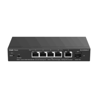 Switch 4 x RJ45 2.5G PoE, 1 x SFP+ 10G, 1 x RJ45 2.5G, Cloud Management - Ruijie Reyee RG-ES206MG-P Switch 4 x RJ45 2.5G PoE, 1 x SFP+ 10G, 1 x RJ45 2.5G, Cloud Management - Ruijie Reyee RG-ES206MG-P