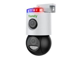 Camera IP wireless, pentru exterior, alarma, 2 lentile de 3+3MP, lentila 4mm, iluminare cu LED si IR, audio bidirectional, IP66, Tiandy TC-H363N-I5WWIFIEu4V4.0