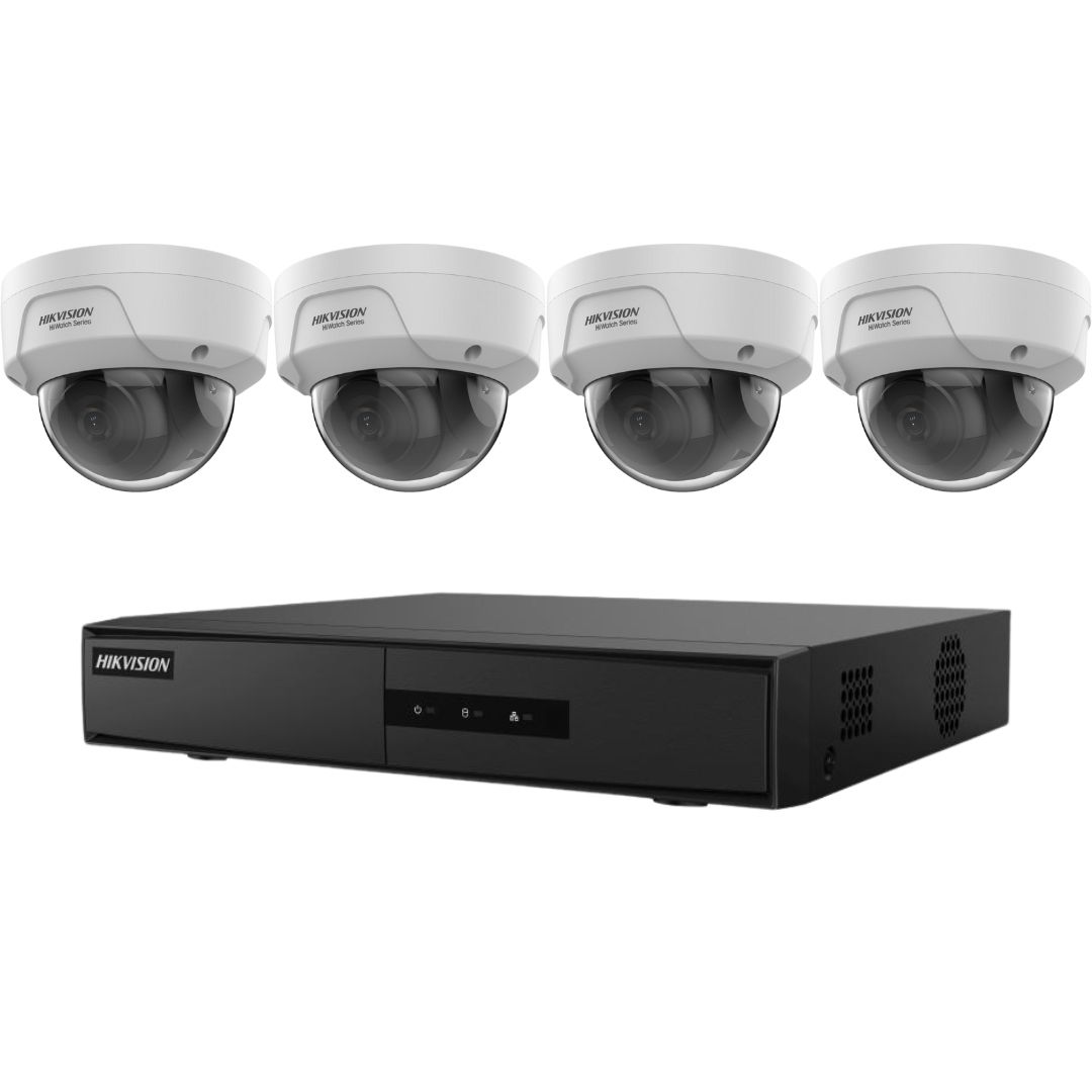 Sistem supraveghere IP Hikvision, 4 camere 4MP, IR 30m, NVR 4 canale 6MP [1]