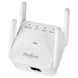 Range Extender Wi-Fi Dual Band 2.4/5 GHz, 4 antene, Port LAN, 867Mbps - Rebel KOM1032 [1]