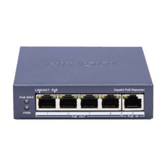 Switch-repeater Gigabit 4 x RJ45 PoE Out af/at, 1 x RJ45 PoE In af/at/bt, Management - HIKVISION DS-3E0505P-E-R [1]