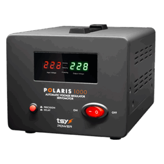 Regulator de tensiune cu servomotor, 1000VA, tensiune la intrare 150-260V, delay 6-180s AVR-POLARIS-1000VA [1]