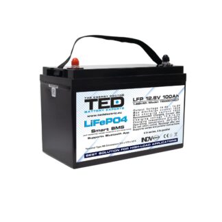 Acumulator LiFePo4, 12.8V, 100Ah, BMS, bluetooth, M8 TED Electric, TED007407 [1]