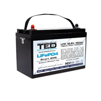 Acumulator LiFePo4 12.8V 150Ah, BMS, bluetooth, M8 TED Electric - TED007414 [1]