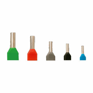 Terminale izolate cu capat dublu, sectiune transversala 2x0.5mmp, 1000buc/set PKY-22005