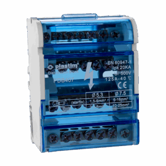 Bloc de distributie electrica, 4x7 poli, 125A - Plastim PDB407