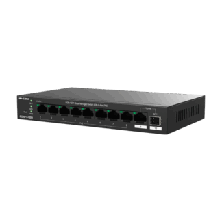 Switch 8 x RJ45 1G PoE, 1 x SFP 1G, 1 x RJ45 1G, 120W, Cloud Management - IP-COM G2210P-8-120W