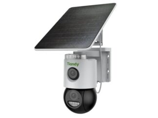 Camera de supraveghere cu SIM 4G, panou solar si baterie, rotire de pe mobil, microfon, difuzor, 2 lentile de 3MP+3MP, micro SD, IP65, Tiandy Color Maker TC-H363U-W4GUSE4V4.0 [1]