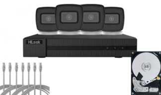 Kit supraveghere IP HiLook Hi-NK-4288B, 4K, 4 camere bullet, IR 30m, IP67, NVR 8 canale PoE, 1x SATA [1]