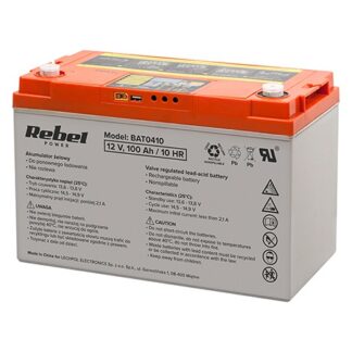 Acumulator Gel Plumb Rebel, Deep cycle, Afisaj, 12V 100AH - BAT0410 [1]
