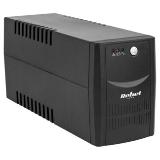 UPS 800VA/480W, 2 prize, cu baterie, Rebel KOM0552