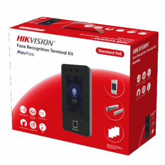Kit terminal control acces TCP/IP cu Recunoastere faciala, Amprenta, Card Mifare, 2MP, WiFi, PoE - HIKVISION DS-KAS342 [1]