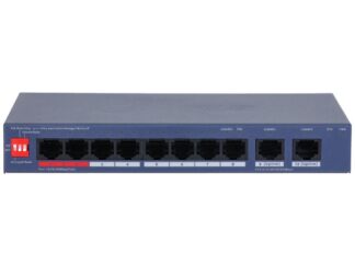 Switch 10 porturi, 8x PoE 100Mbps, 2x RJ-45 GB, 110W, Watchdog, cu management, Dahua CS4010-8ET2GT-110 Switch 10 porturi, 8x PoE 100Mbps, 2x RJ-45 GB, 110W, Watchdog, cu management, Dahua CS4010-8ET2GT-110