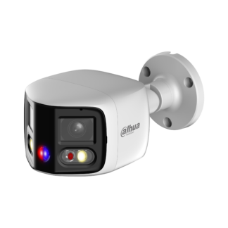 Camera de exterior IP Dahua WizSense TiOC Duo Active Deterrence, 2 x 4 MP, 180, lentila 2.8 mm, lumina alba 20 m, IR 25 m, microfon, slot card, PoE - IPC-PFW3849S-A180-E2-AS-PV-0280B [1]