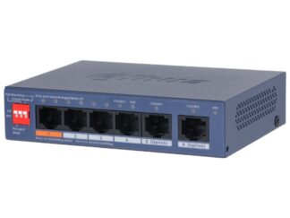 Switch PoE Dahua 6 porturi, 4 PoE 60W, cloud managed, VLAN, CS4006-4ET2GT-60 [1]