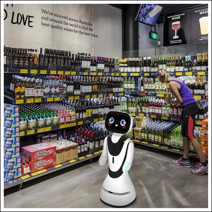 Robot inteligent TIMO, asistent AI pentru birou si receptie, ecran tactil HD 13.3”, interactiune vocala in limba romana, recunoastere faciala, navigatie autonoma LiDAR, ghidare vizitatori, management check-in, autonomie 8 ore, Android [1]