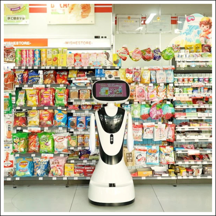 Robot inteligent TIMO, asistent AI pentru birou si receptie, ecran tactil HD 13.3”, interactiune vocala in limba romana, recunoastere faciala, navigatie autonoma LiDAR, ghidare vizitatori, management check-in, autonomie 8 ore, Android [1]