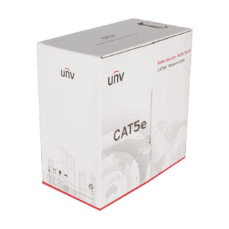 Cablu UTP cat5e 0.45mm, cupru integral, cutie 305 metri, ECA - UNV CAB-LC2100A-E2-ECA-IN [1]