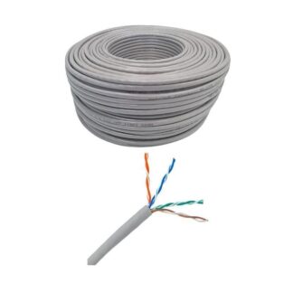 Cablu CAT6 UTP, 4x2x0.50mm CCA, rola 100m, gri [1]
