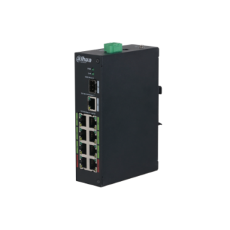 Switch Dahua cu 8 porturi, PoE si 2 Porturi UPLINK, 120W, 1000 Mbps, 48-57V DC, ePoE pana la 800m, LR2110-8ET-120-V2 [1]