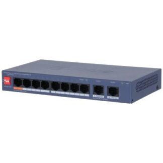 Switch PoE Dahua, 10 porturi, 8x PoE RJ-45 100Mbps, 2x RJ-45 GB, 60W, Cloud Management, CS4010-8ET2GT-60 [1]