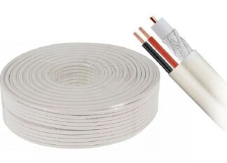 Cablu coaxial RG6 Cupru +2x0.75 alimentare CCA,100m [1]